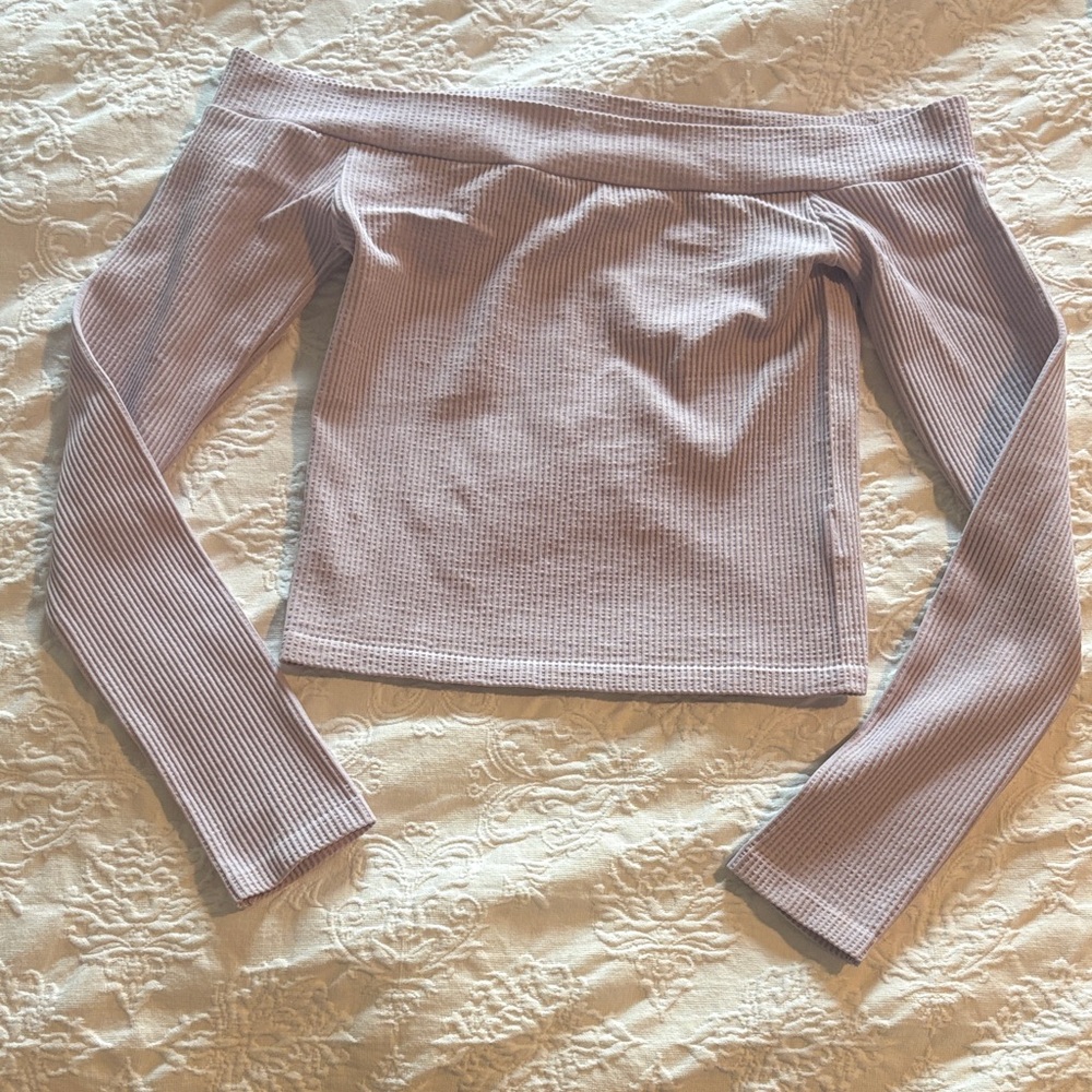 Aeropostale Lavender Off-Shoulder Top